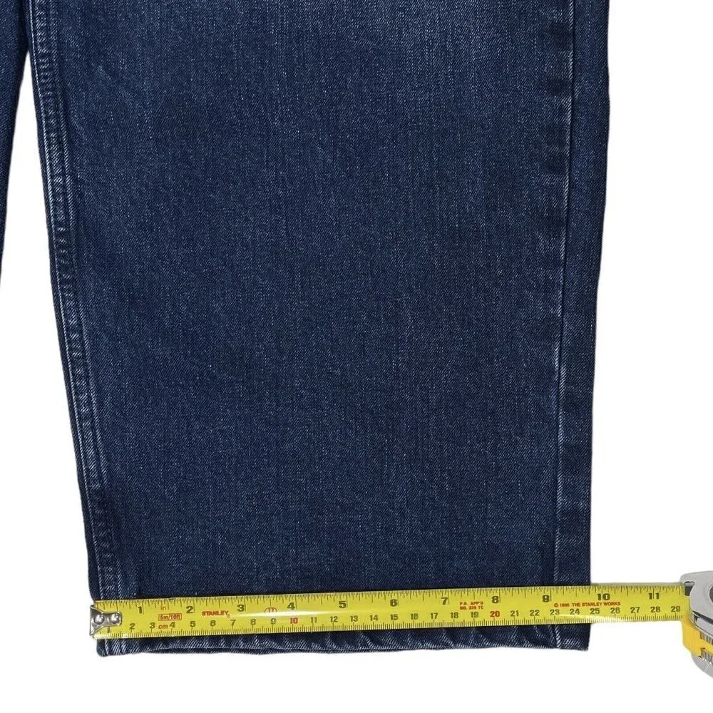 LEVI STRAUSS 550 Black Label Jeans Mens Relaxed Denim W50 L30 Straight Stretch‎